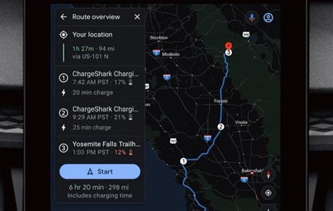 Google, Elektrikli Araçlar İçin Rota Planlama Özelliğini Yayınladı